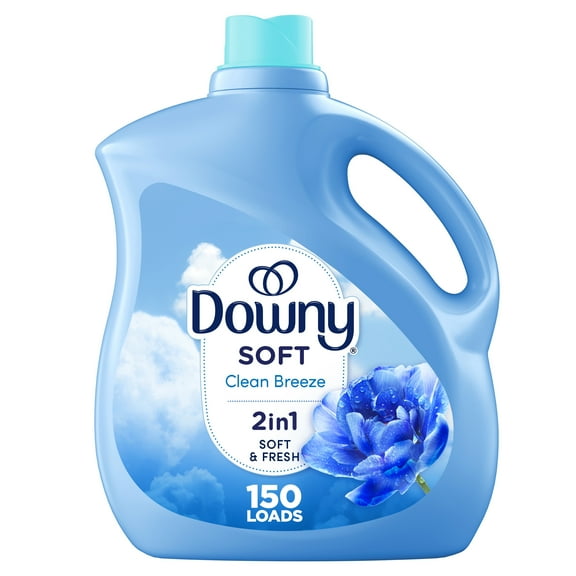 Downy Liquid Fabric Softener, Clean Breeze Scent, 111 fl oz, 150 Loads