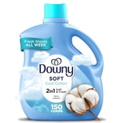 Downy Liquid Fabric Softener, Cool Cotton Scent, 111 fl oz, 150 Loads