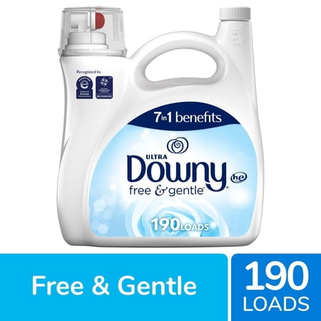 Downy Free & Gentle Liquid Fabric Softener Fabric Conditioner 140 fl oz - Pack of 2