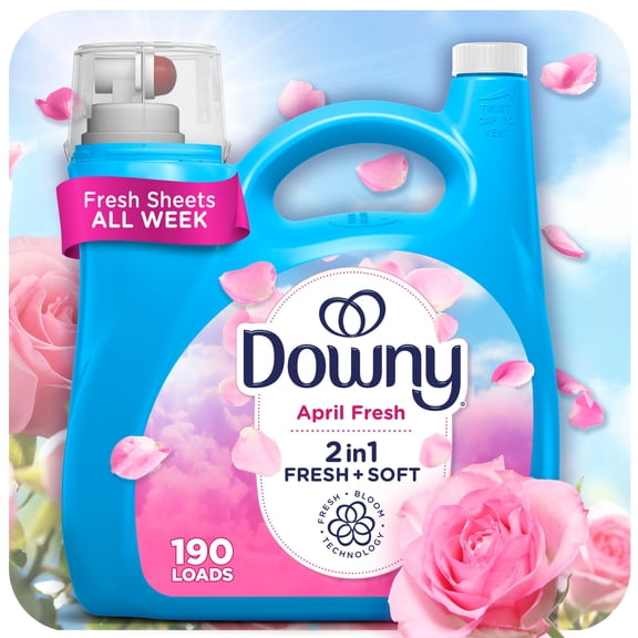 Downy Fabric Softener and Conditioner, April Fresh, 140 fl oz, 190 Loads