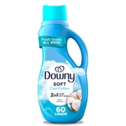 Downy Liquid Laundry Fabric Softener and Conditioner, Cool Cotton Scent, 44 fl oz, 60 Loads
