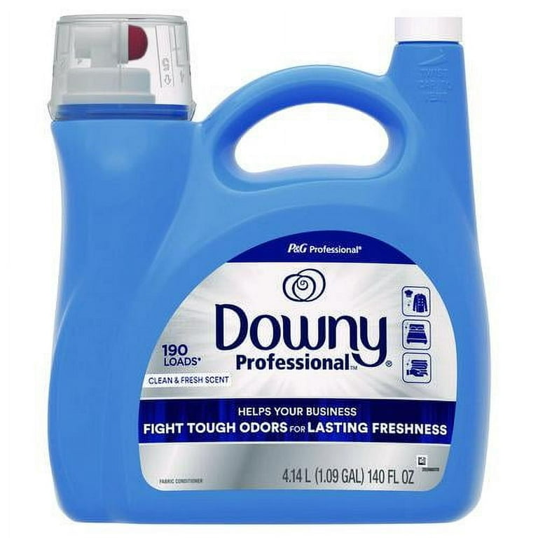 Commercial Liquid Fabric Softener, Clean and Fresh Scent, 140 oz Pour Bottle, 4/Carton Commercial Liquid Fabric Softener, Clean and Fresh Scent, 140 oz Pour Bottle, 4/Carton