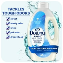 Downy Rinse Out Odor Laundry Rinse, Tackles Tough Odors and Refreshes, Ocean Mist Scent, 62 fl oz