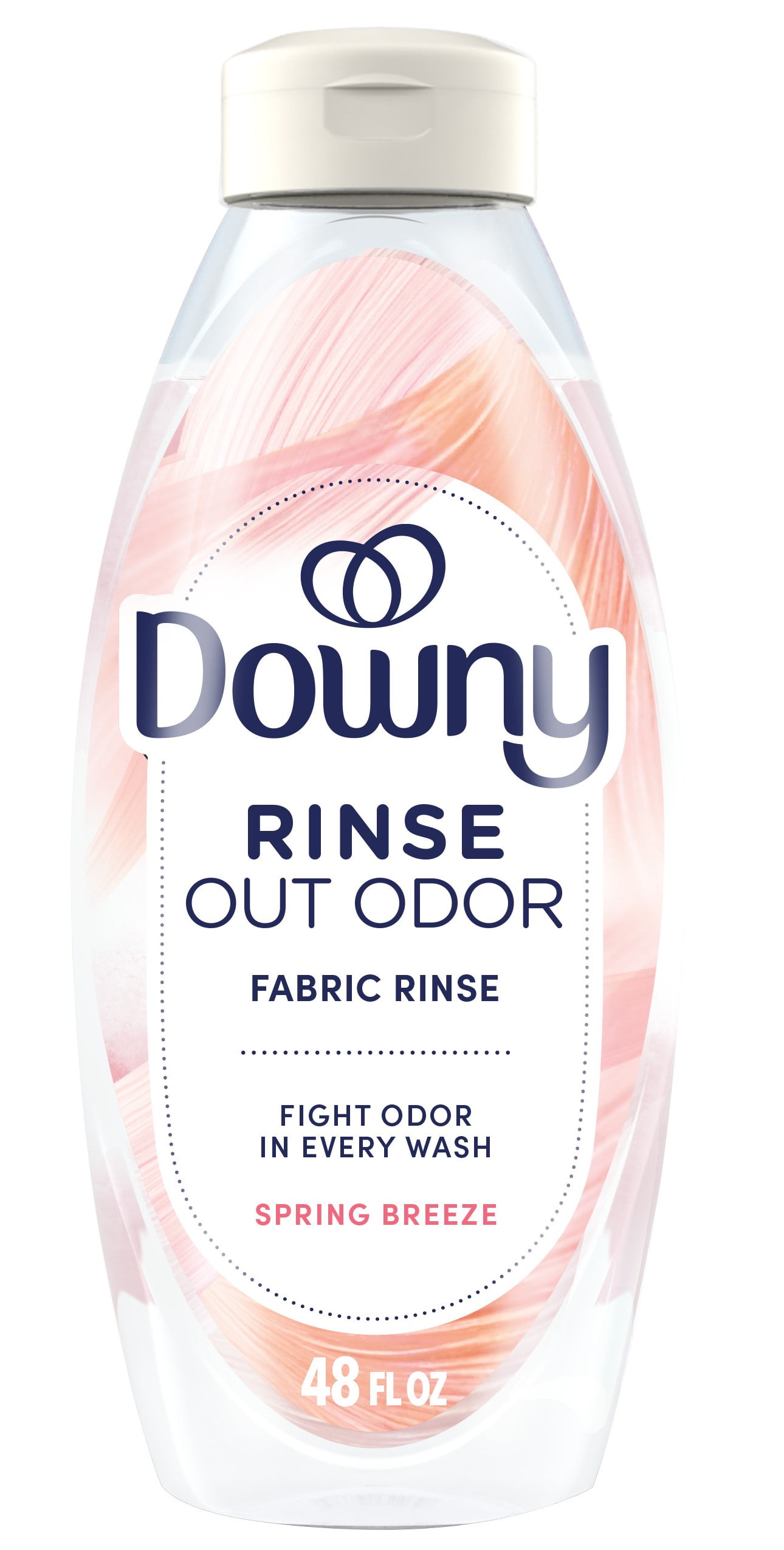 Downy Fabric Rinse Laundry Odor Remover and Softener, Spring Breeze Scent, 48 fl oz