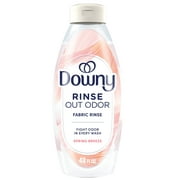 Downy Fabric Rinse Laundry Odor Remover and Softener, Spring Breeze Scent, 48 fl oz