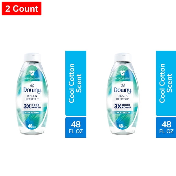 Downy Rinse & Refresh Cool Cotton Liquid Fabric Softener 48 fl oz - 2 count