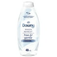 thumbnail image 1 of Downy Rinse & Refresh Free & Gentle Laundry Odor Remover And Fabric Softener, Fragrance Free, 48 Fl Oz, No Dyes Or Heavy Perfumes, 1 of 3