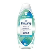 Downy Rinse & Refresh Laundry Odor Remover And Fabric Softener, Cool Cotton, 48 fl oz