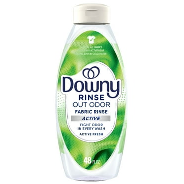 Downy Fabric Rinse Laundry Odor Remover and Softener, Active Fresh Scent, 48 fl oz