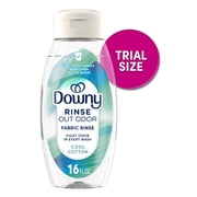 Downy Rinse & Refresh Laundry Odor Remover and Fabric Softener, Cool Cotton, 16 fl oz (4 Pack)