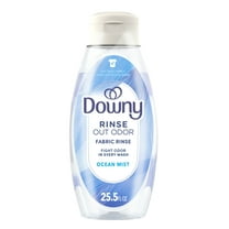 Downy Fabric Rinse Laundry Odor Remover and Softener, Ocean Mist Scent, 25.5 fl oz