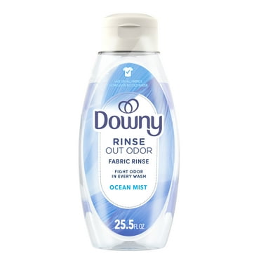 Downy Fabric Rinse Laundry Odor Remover and Softener, Ocean Mist Scent, 25.5 fl oz