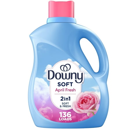 Downy Liquid Fabric Softener and Conditioner, April Fresh Scent, 100 fl oz, 136 Loads