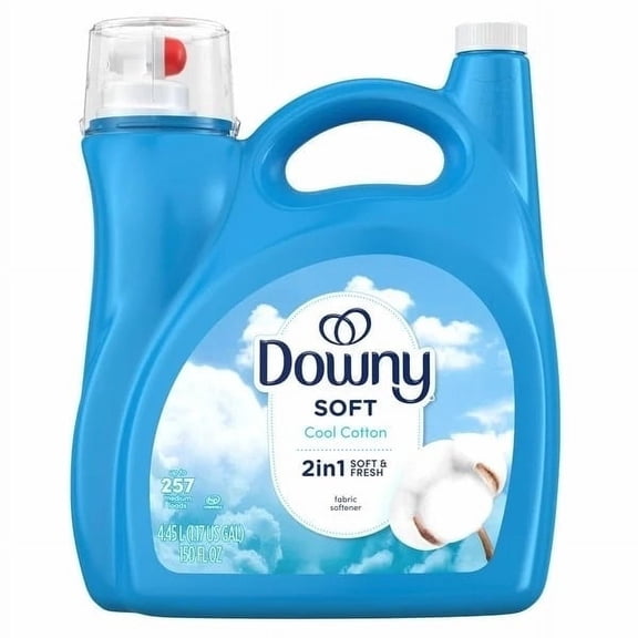 Downy Soft and Fresh Fabric Softener, Cool Cotton (150 Fluid Ounce)