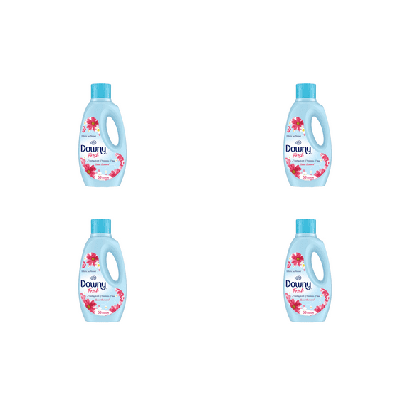 Downy Softener Sweet Summer 50 oz 4 Pack Static-Control, Wrinkle Reduction, Long-Lasting Freshness