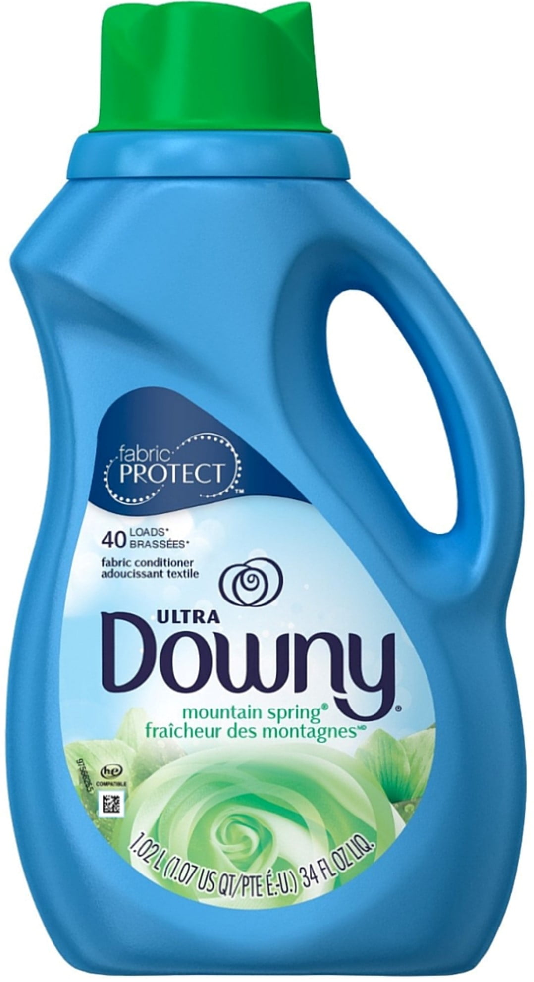 Downy Ultra Concentrated Fabric Softener, Mountain Spring 34 oz (Pack