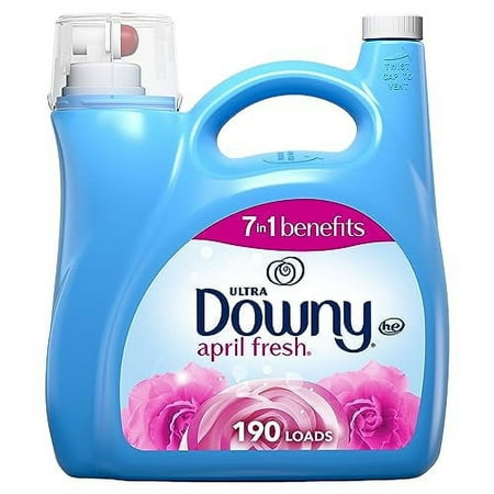 Downy Ultra Laundry Liquid Fabric Softener (Fabric Conditioner), April Fresh, 140 fl oz, 190 Loads