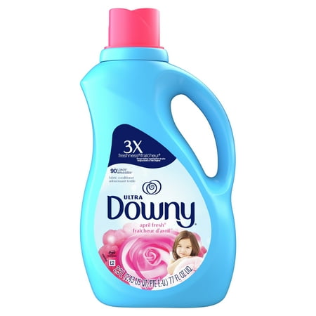 Downy Ultra Liquid Fabric Conditioner (Fabric Softener), April Fresh, 90 Loads, 77 fl oz