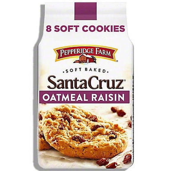 2 Pack - Pepperidge Farm Santa Cruz Oatmeal Raisin Cookies, 8.6 oz