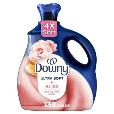 Downy Ultra Soft Liquid Fabric Softener, Bliss, Sparkling Amber and Rose, 93 fl oz, 138 Loads