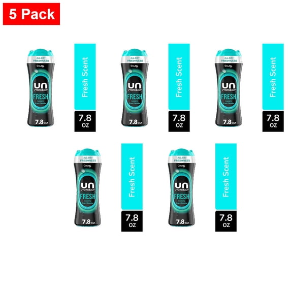Downy Unstopables Fresh In-Wash Laundry Scent Booster Beads 7.8 oz - 5 Pack