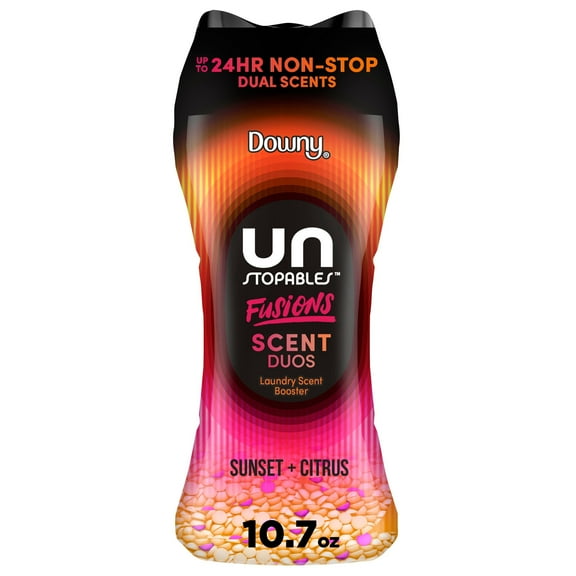 Downy Unstopables Fusions 2 in 1 In-Wash Scent Booster Beads - Sunset + Citrus - 10.7 oz (Pack of 1)