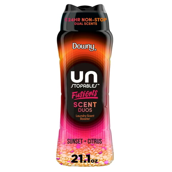 Downy Unstopables Fusions 2 in 1 In-Wash Scent Booster Beads - Sunset + Citrus - 21.1 oz (Packaging Varies)