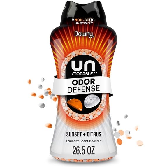 Downy Unstopables Fusions Odor Defense In-Wash Laundry Scent Booster Beads, Sunset & Citrus Scent, 26.5 oz