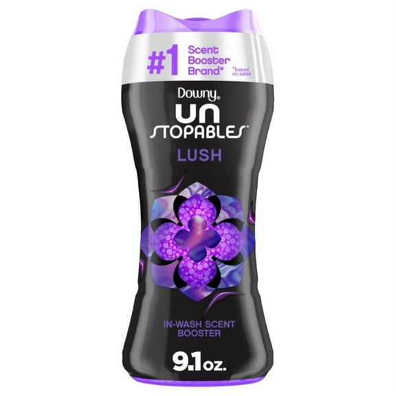 Downy Unstopables In-Wash Scent Booster Beads, Lush Scent, 9.1 oz 1 pack Bottle