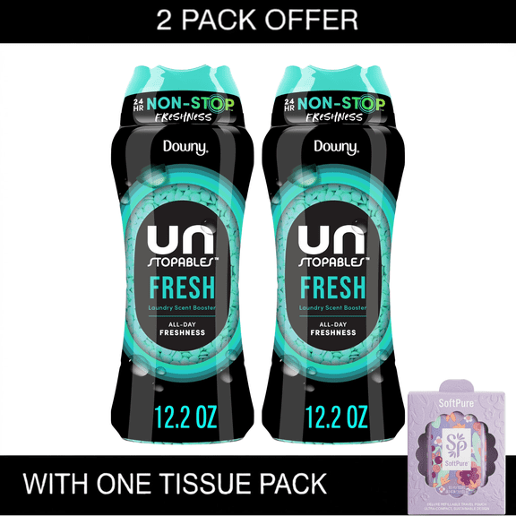 Downy Unstopables In-Wash Scent Booster Laundry Beads, Fresh Scent, (12.2 oz)
