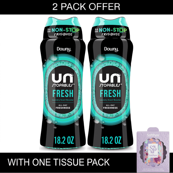 Downy Unstopables In-Wash Scent Booster Laundry Beads, Fresh Scent, (18.2 oz)