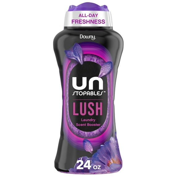 Downy Unstopables In-Wash Scent Booster Laundry Beads, Lush Scent, 24 oz