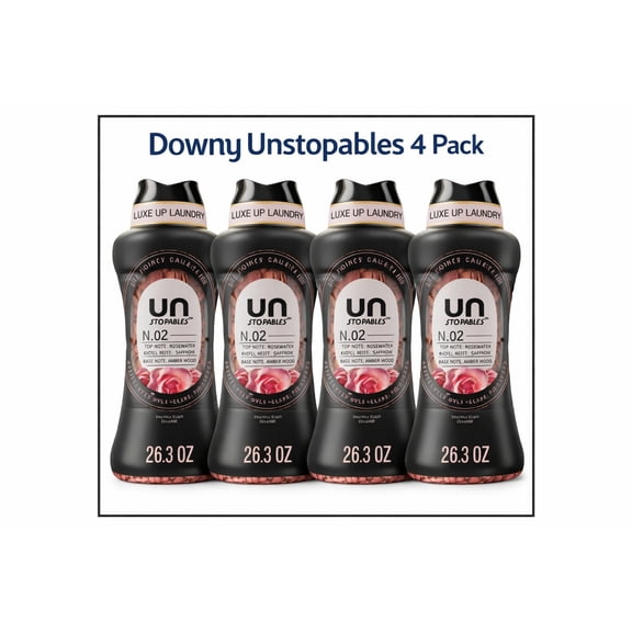 Downy Unstopables Unlimited Collection Scent Booster Beads, No. 2, 26.3 oz, 4 Pack (Free Shipping)