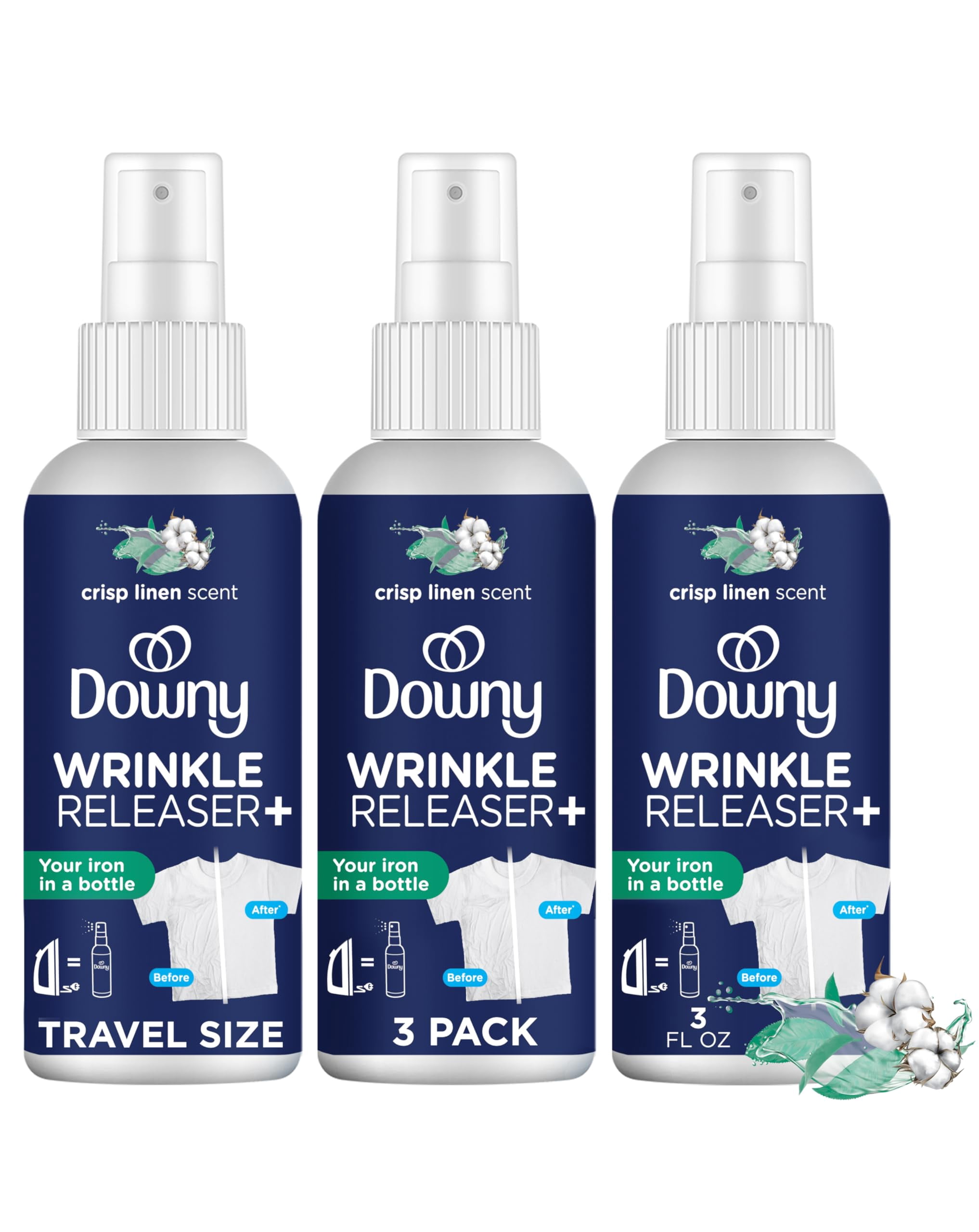 Downy Wrinkle Release Spray, Travel Size Spray, All In One Formula ...