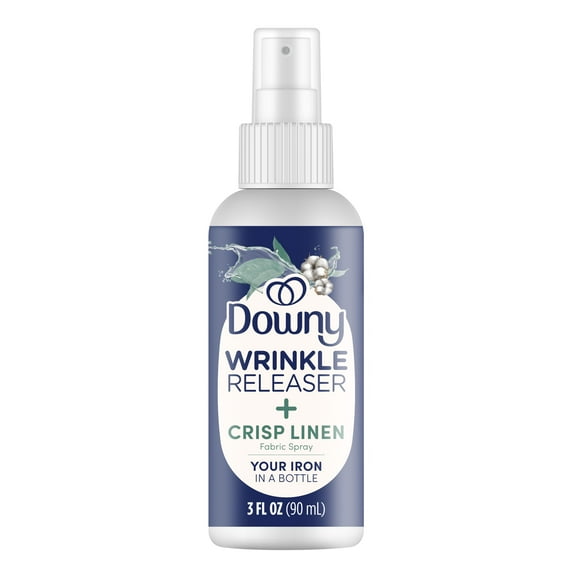Downy Wrinkle Releaser and Refresher Fabric Spray, Crisp Linen Scent, Travel Size, 3 fl oz