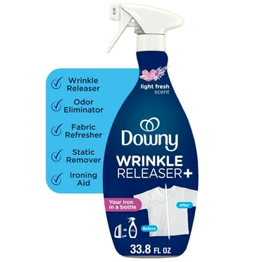 Downy Wrinkle Releaser and Refresher Fabric Spray, Light Fresh Scent, 33.8 fl oz