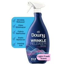 Downy Wrinkle Releaser and Refresher Fabric Spray, Starch Alternative, Light Fresh Scent, 33.8 fl oz