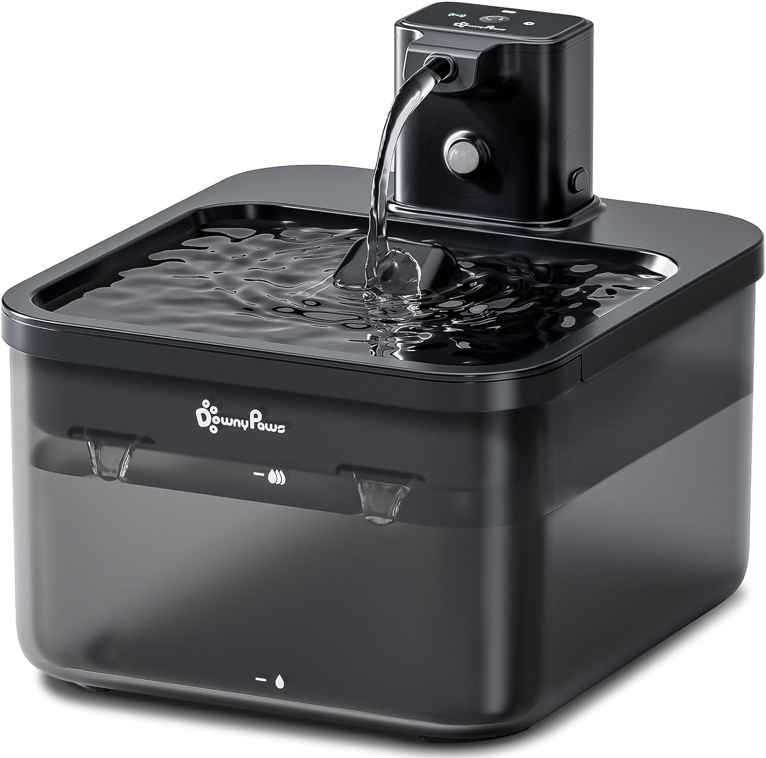 DownyPaws Wireless Cat Water Fountain Black