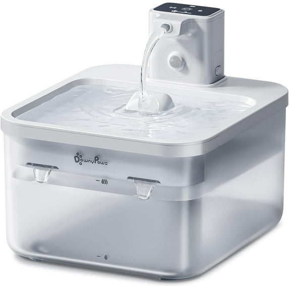 DownyPaws Wireless Cat Water Fountain White