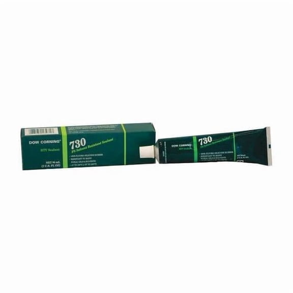 Dowsil Silicone Sealant, 3 oz, Tube, Clear, Silicone Base, 730 FS 4097353