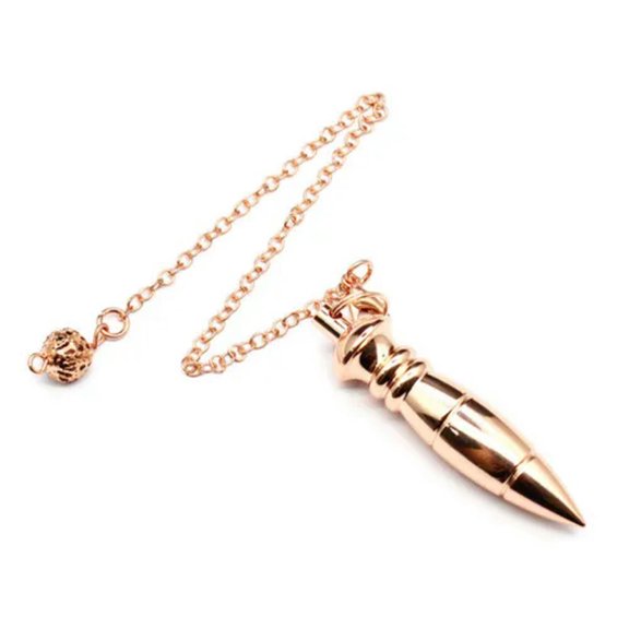 Dowsing Metal Pendulum Pendant For Pendulums Bullet Pyramid Pendule Reiki Amulet