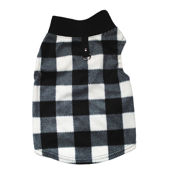 DoxQcs Pet Dogs Fleece Sweater,Dog Sweater Soft Fleece Vest with Leash Ring Warm Winter Pet Clothes Dog Pullover Jacket for Dogs Cats Winter Chihuahua Pet Indoor Outdoor Use