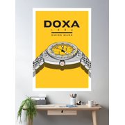Doxa Yellow Poster Wall Art, Modern Wall Decor For Living Room Bedroom, 8x12 UNFRAMED