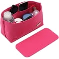 thumbnail image 1 of Doxo Purse Organizer Insert for Handbags & Base Shaper 2pc Set,Felt Organizer Insert Large Tote,Bag Organizer with Zipper 7 Sizes,Fit Speedy Neverfull MM/City33 and More(Beige-L-Combination), 1 of 10