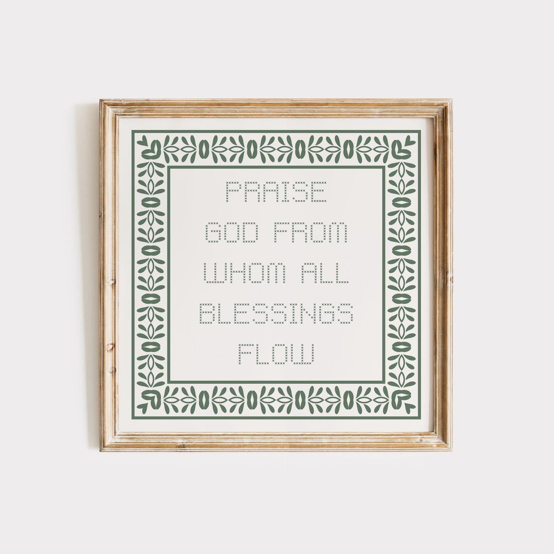 Scripture Square Doxology Print, Christian Wall Art, Bible Verse Square Wall Art ...