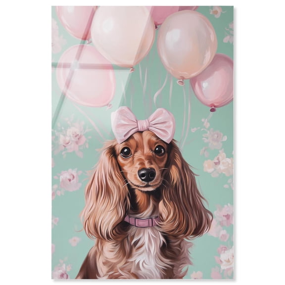 Doxxie Balloons Bow Acrylic Print Glam Art Prints by Art Remedy, Ready to Hang, 10 x 15