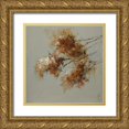 thumbnail image 1 of Doyle, Anne Farrall 26x26 Gold Ornate Wood Framed with Double Matting Museum Art Print Titled - Rusty Spring Blossoms II, 1 of 4