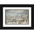 thumbnail image 1 of Doyle, Charles Altamount 18x13 Black Ornate Wood Framed with Double Matting Museum Art Print Titled - Figures Ice Skating, 1 of 4