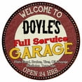 thumbnail image 1 of Doyle's Full Service Garage 12" Round Metal Sign Man Cave Décor 200120037155, 1 of 1