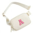 thumbnail image 1 of Doyogi Women's Extender Strap Nylon Fabric Crossbody Fanny Pack, Beige, 1 of 7
